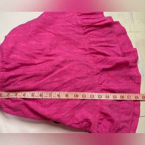 White Fox Whenever You’re Ready Mini Dress 100% Cotton Pink Size Small Cutouts - Picture 4 of 6